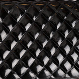 Chanel 1997 So Black Lucite Chain Handle Patent Flap Bag - FashioNica