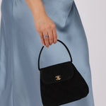 Chanel 1997 Suede Top Handle Mini Kelly - FashioNica