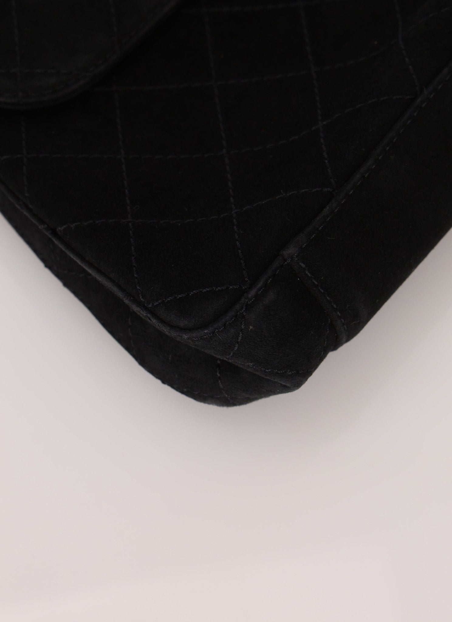 Chanel 1997 Suede Top Handle Mini Kelly - FashioNica