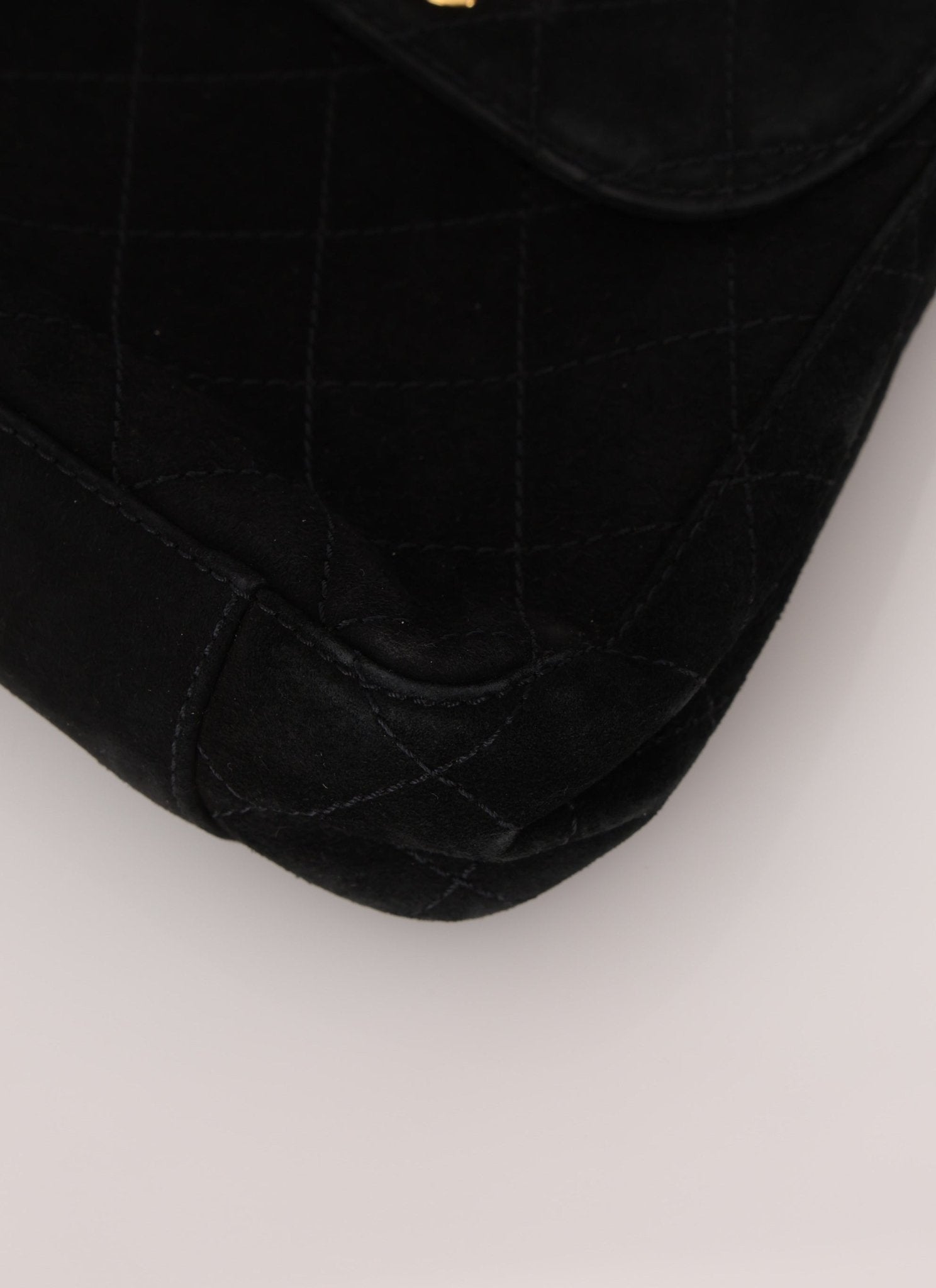 Chanel 1997 Suede Top Handle Mini Kelly - FashioNica