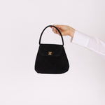 Chanel 1997 Suede Top Handle Mini Kelly - FashioNica