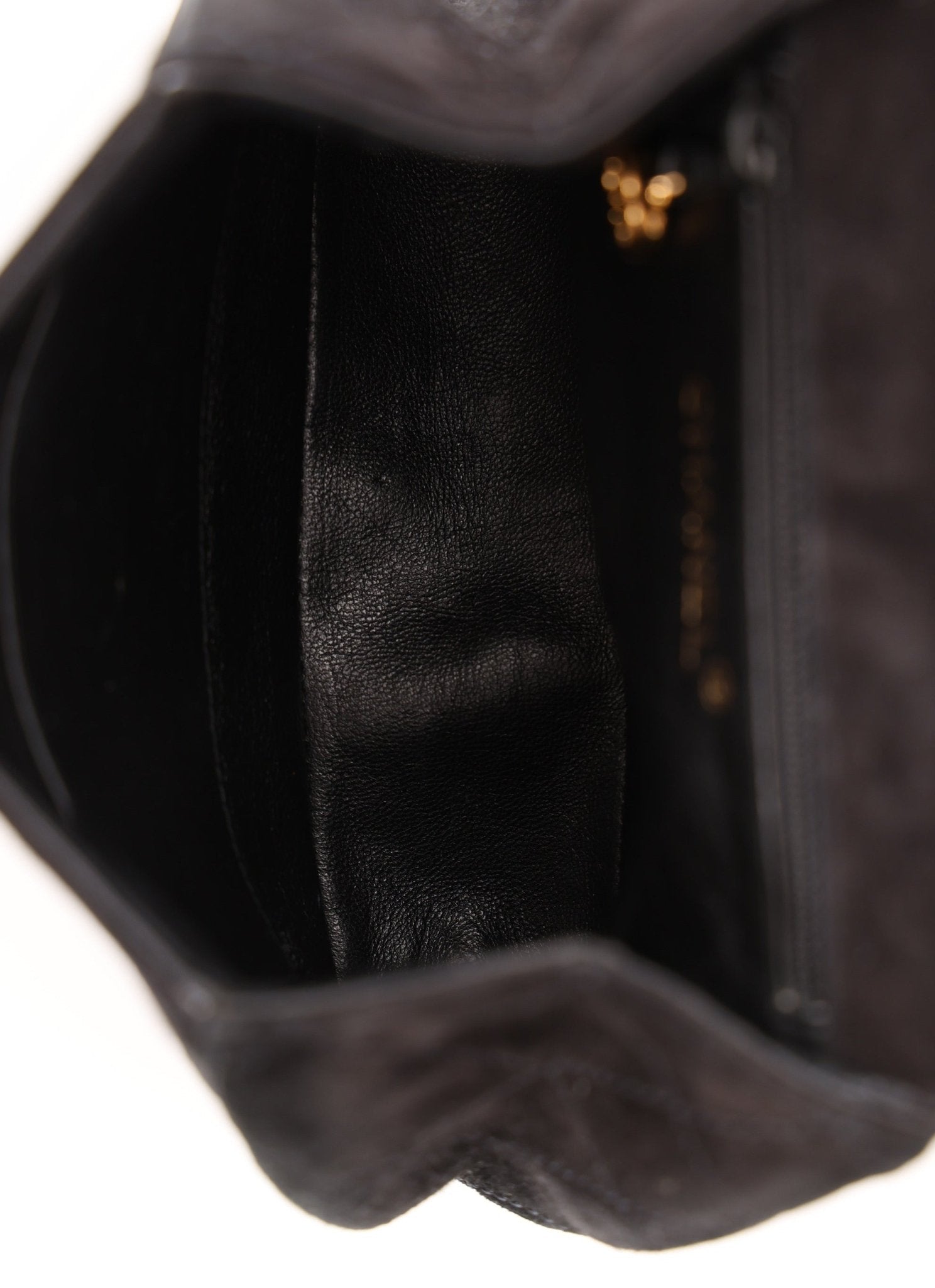 Chanel 1997 Suede Top Handle Mini Kelly - FashioNica