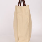 Chanel 1997 Vanilla Caviar Acrylic Wood Tote - FashioNica