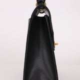 Chanel 1998 Caviar Turnlock Kelly Envelope Top Handle 24K GP - FashioNica