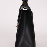 Chanel 1998 Caviar Turnlock Kelly Envelope Top Handle 24K GP - FashioNica