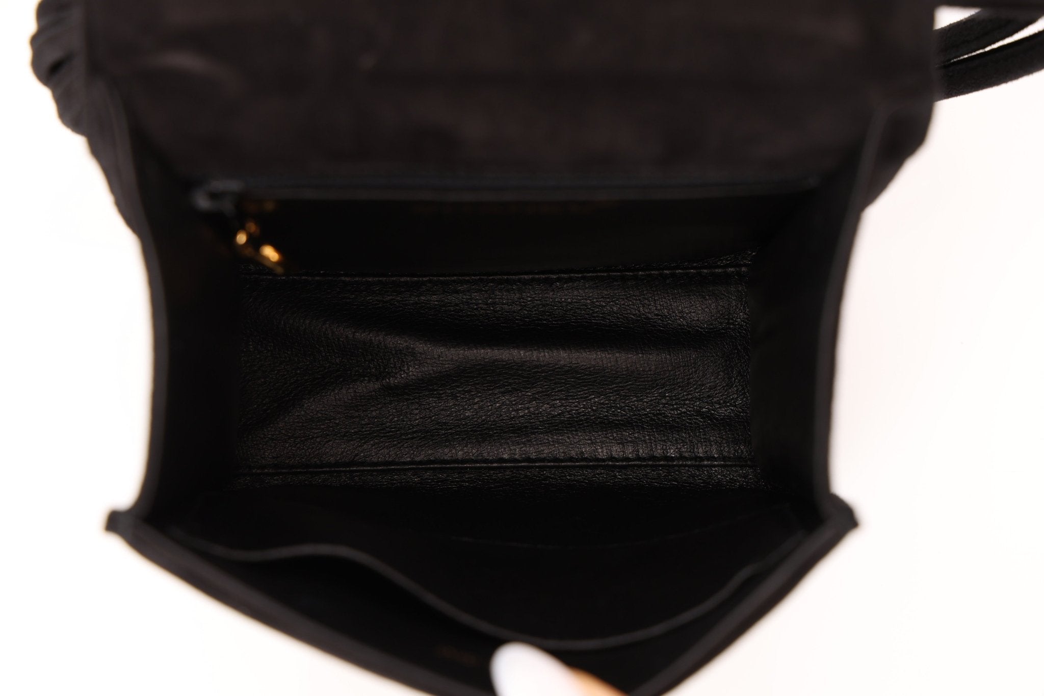 Chanel 1998 Multi Strap Microsuede Turn - Lock Flap Bag 24k GP - FashioNica