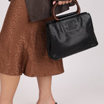 Chanel 1998 Resin Wood Caviar Timeless Tote 24k GP - FashioNica