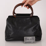 Chanel 1998 Resin Wood Caviar Timeless Tote 24k GP - FashioNica