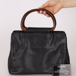 Chanel 1998 Resin Wood Caviar Timeless Tote 24k GP - FashioNica