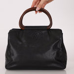 Chanel 1998 Resin Wood Caviar Timeless Tote 24k GP - FashioNica