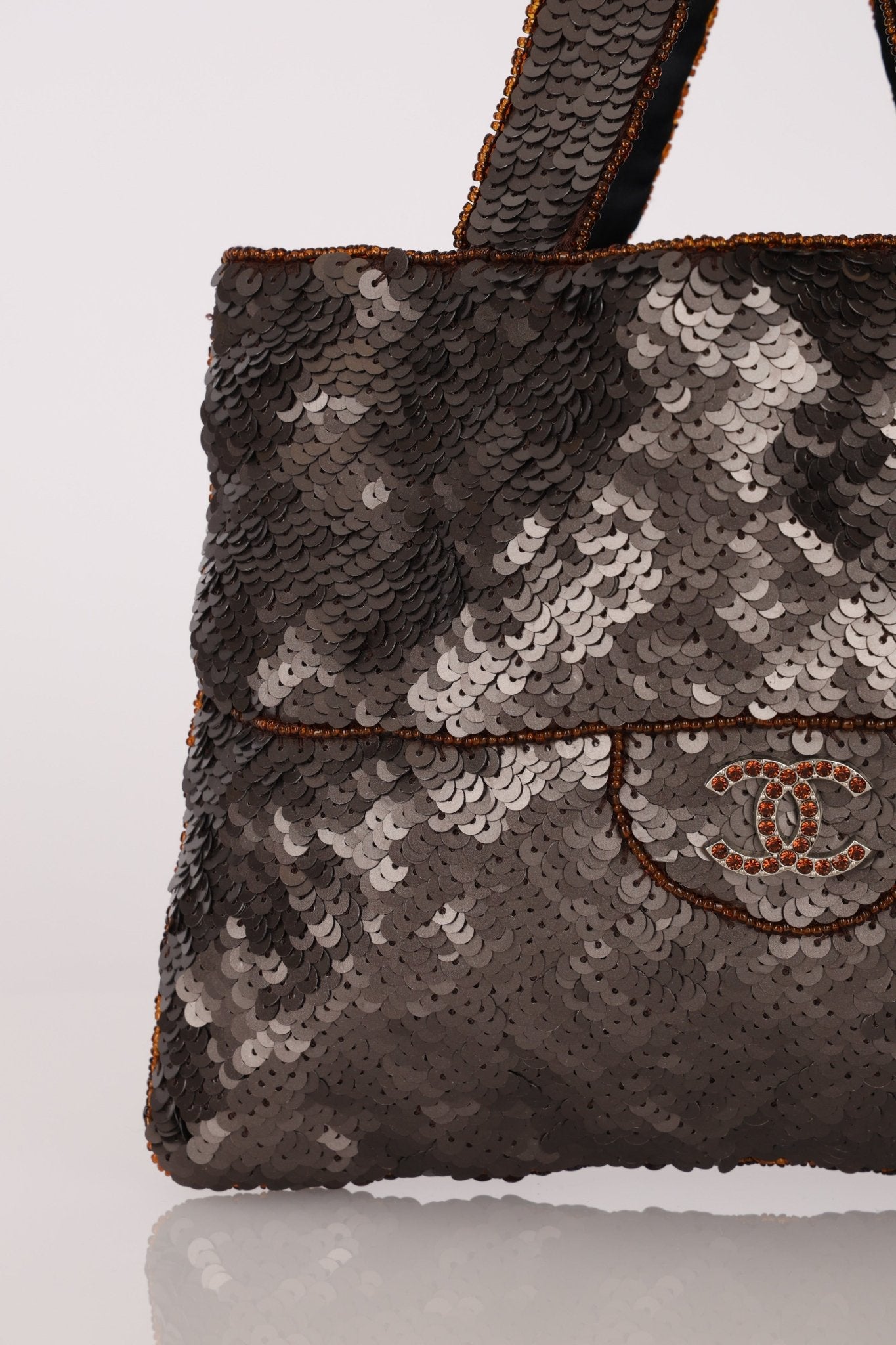 Chanel 1998 Sequin & Crystal Trompe L'oeil Tote - FashioNica