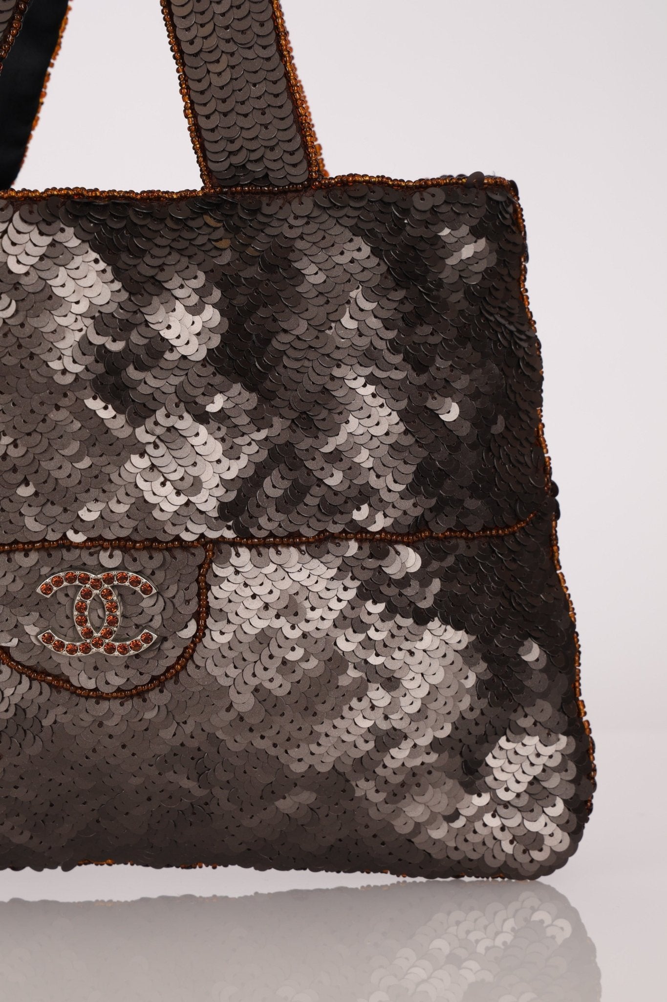 Chanel 1998 Sequin & Crystal Trompe L'oeil Tote - FashioNica