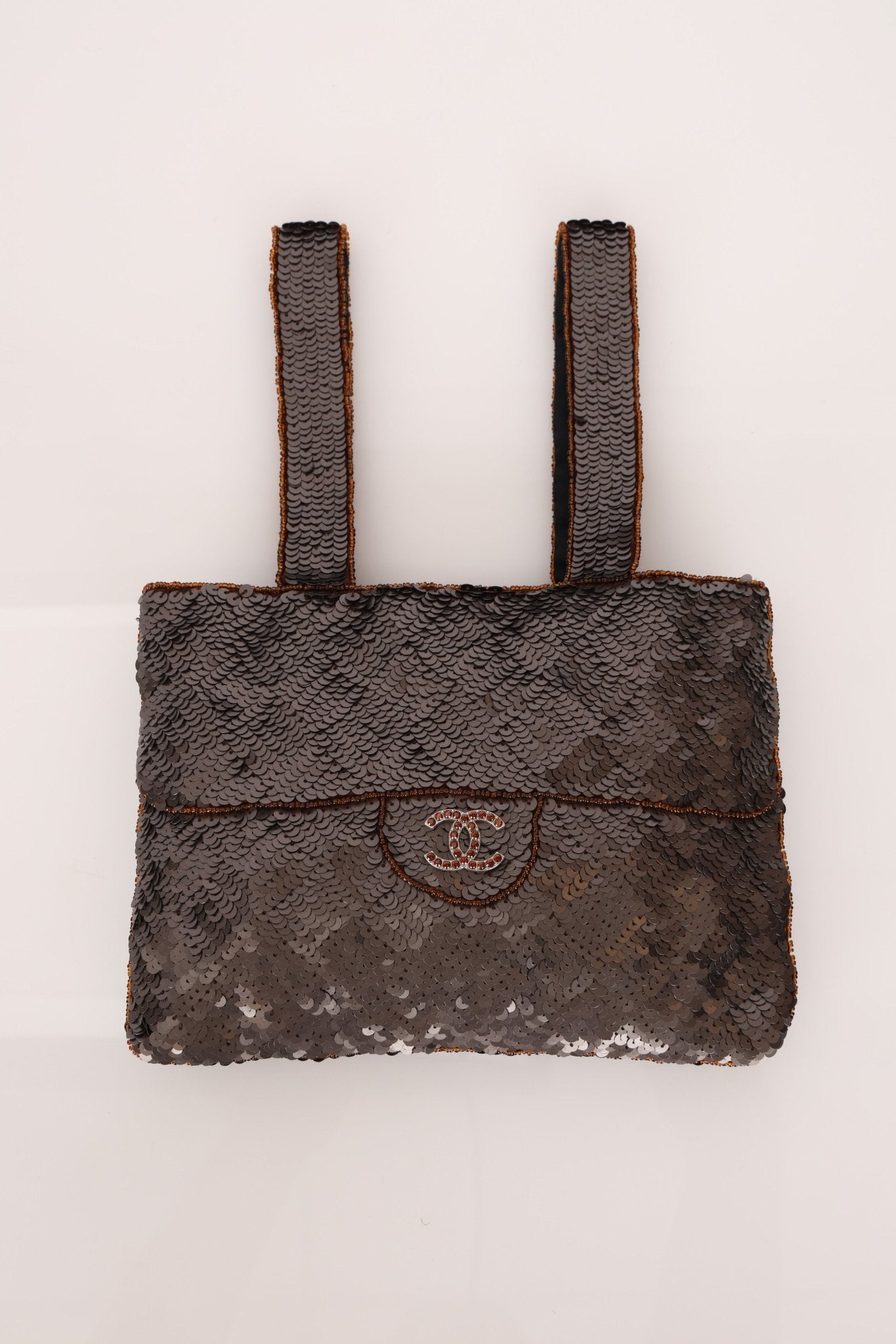 Chanel 1998 Sequin & Crystal Trompe L'oeil Tote - FashioNica