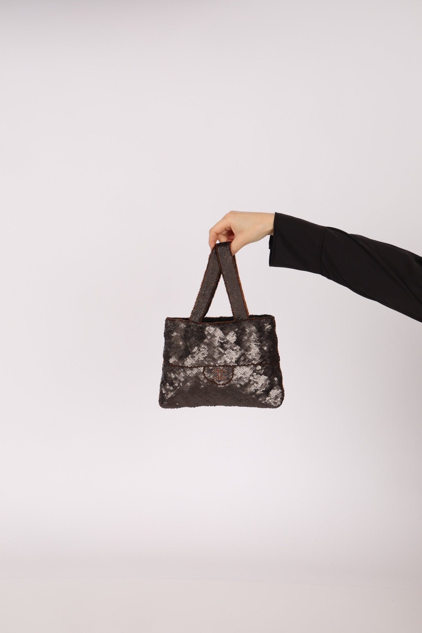 Chanel 1998 Sequin & Crystal Trompe L'oeil Tote - FashioNica