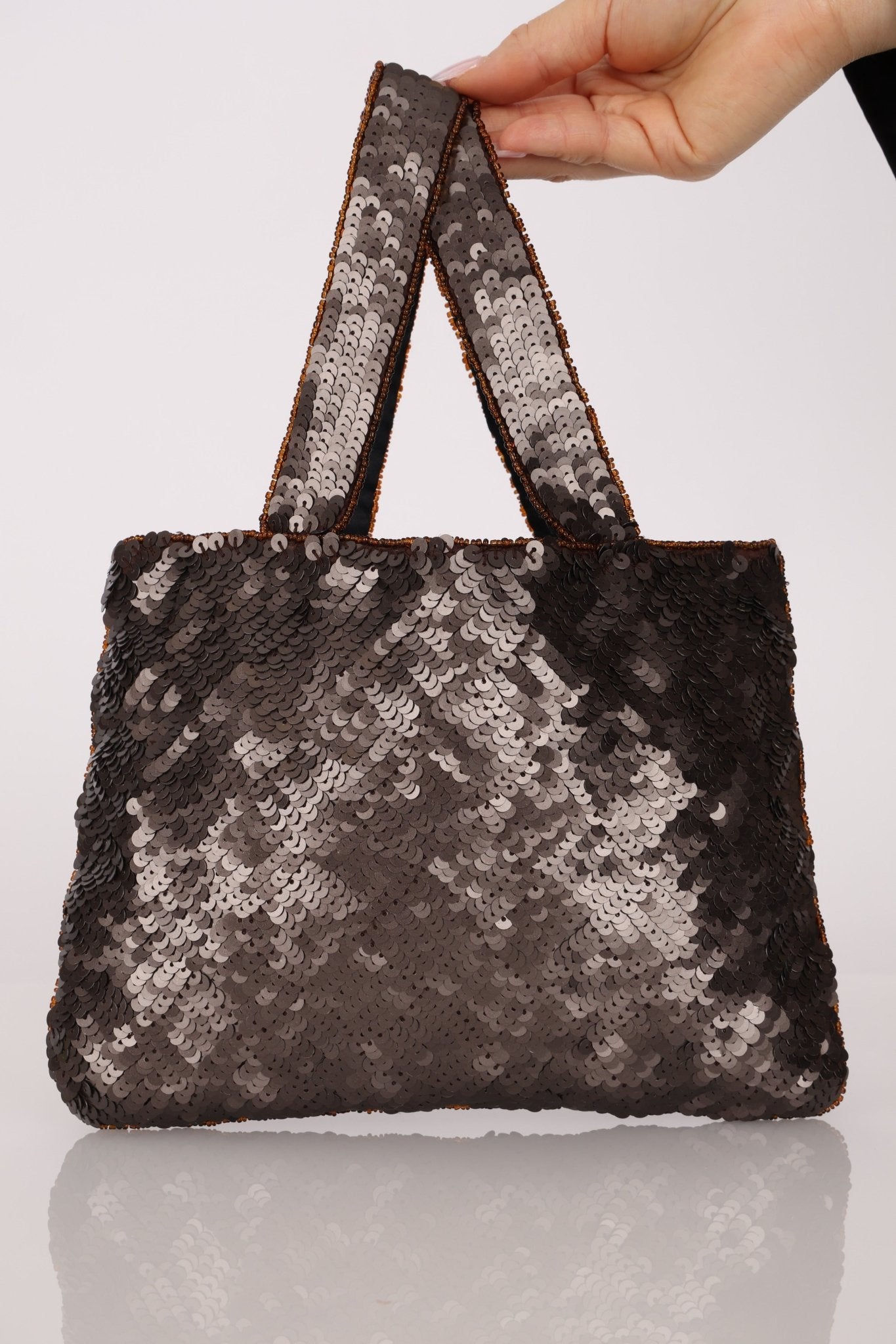 Chanel 1998 Sequin & Crystal Trompe L'oeil Tote - FashioNica