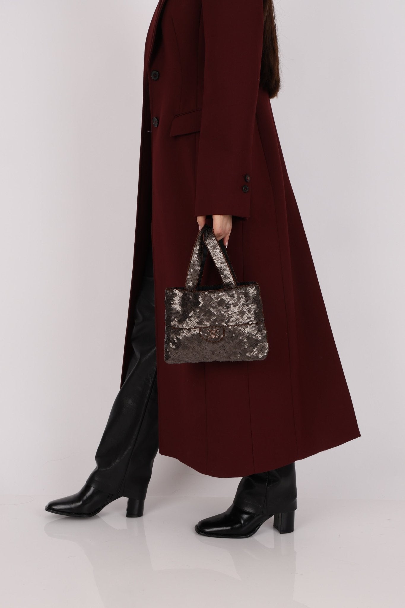 Chanel 1998 Sequin & Crystal Trompe L'oeil Tote - FashioNica