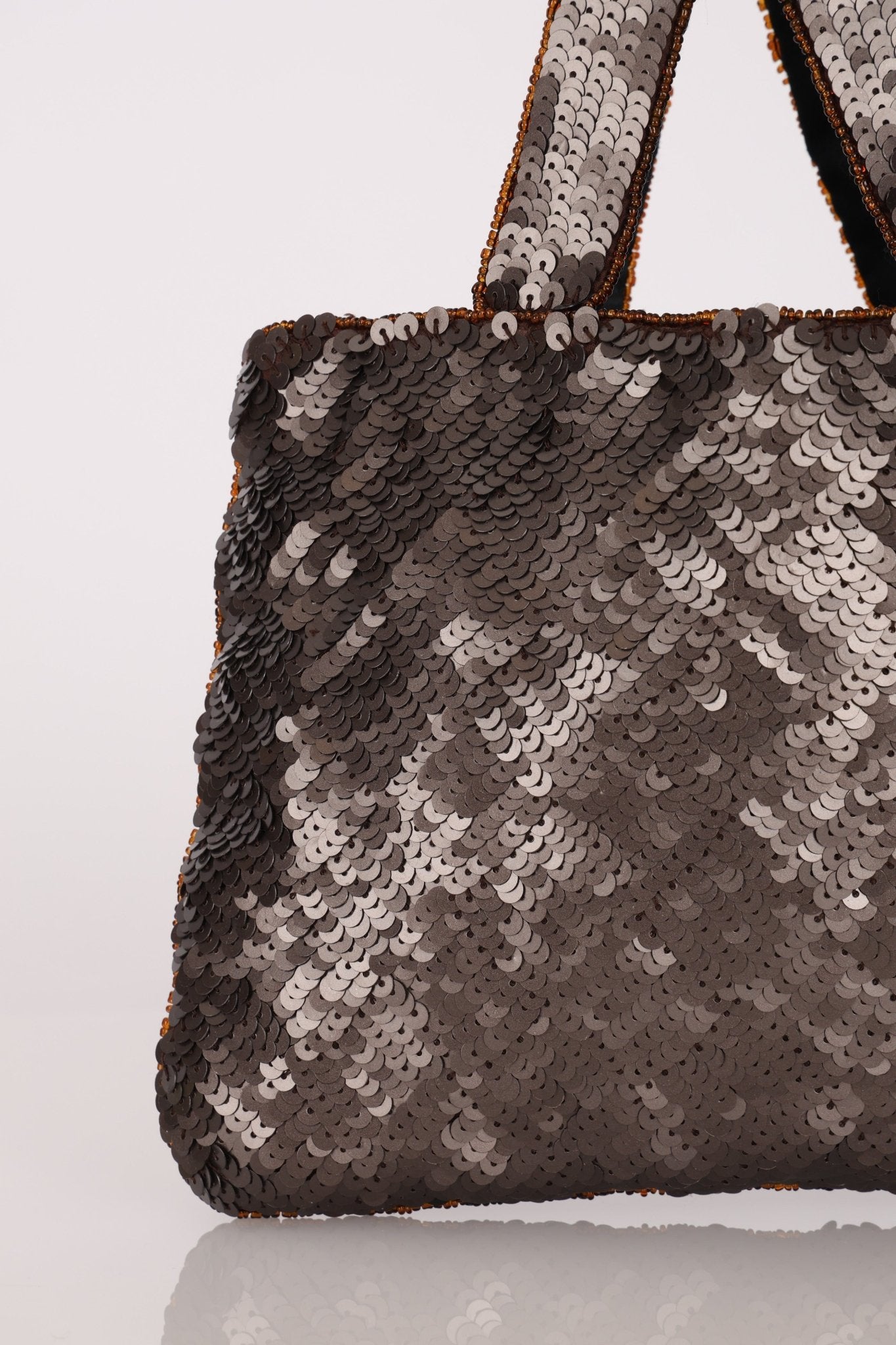 Chanel 1998 Sequin & Crystal Trompe L'oeil Tote - FashioNica