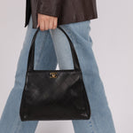 Chanel 1998 Turnlock Kelly Shoulder Bag 24K GP - FashioNica