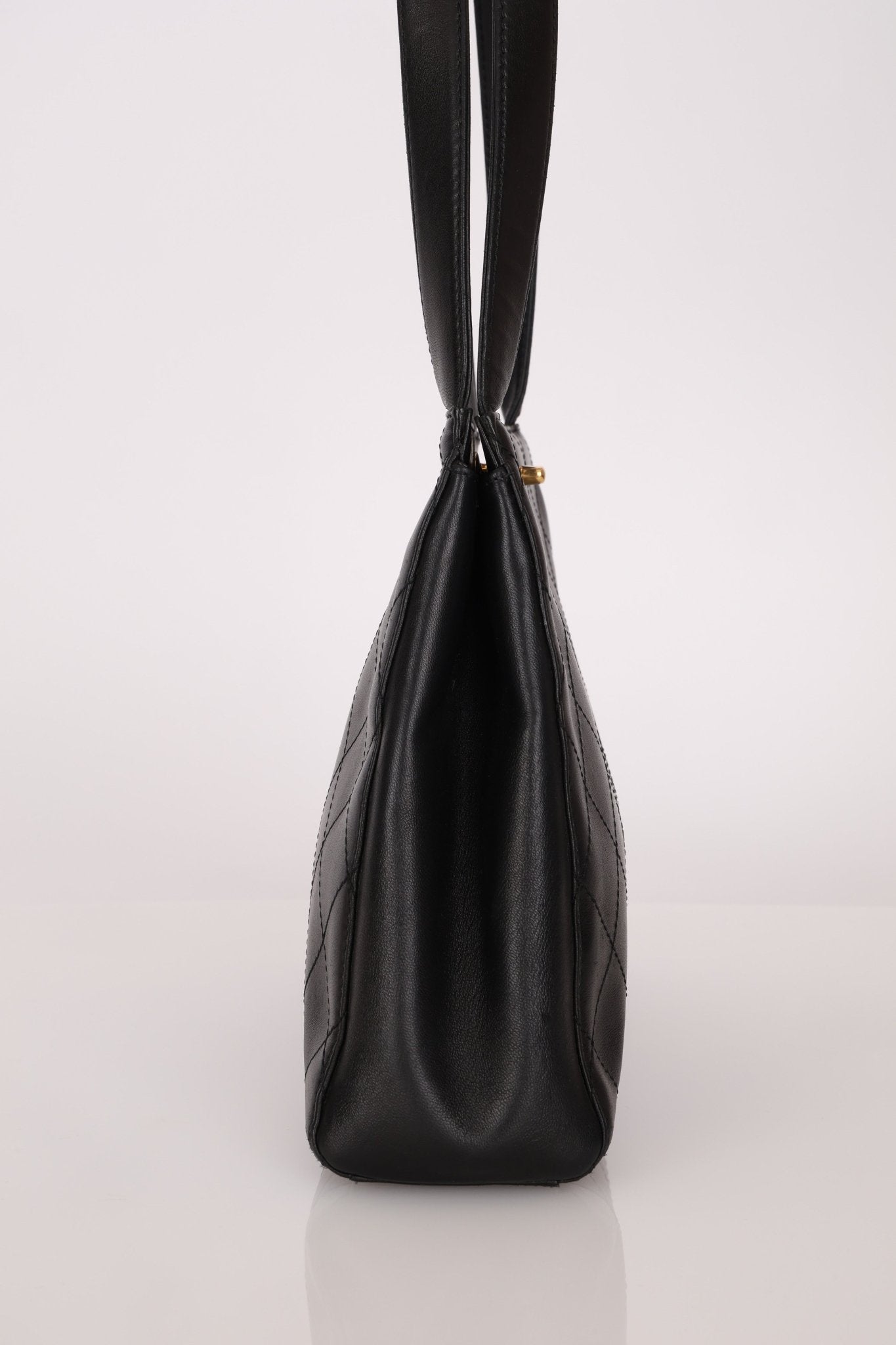 Chanel 1998 Turnlock Kelly Shoulder Bag 24K GP - FashioNica