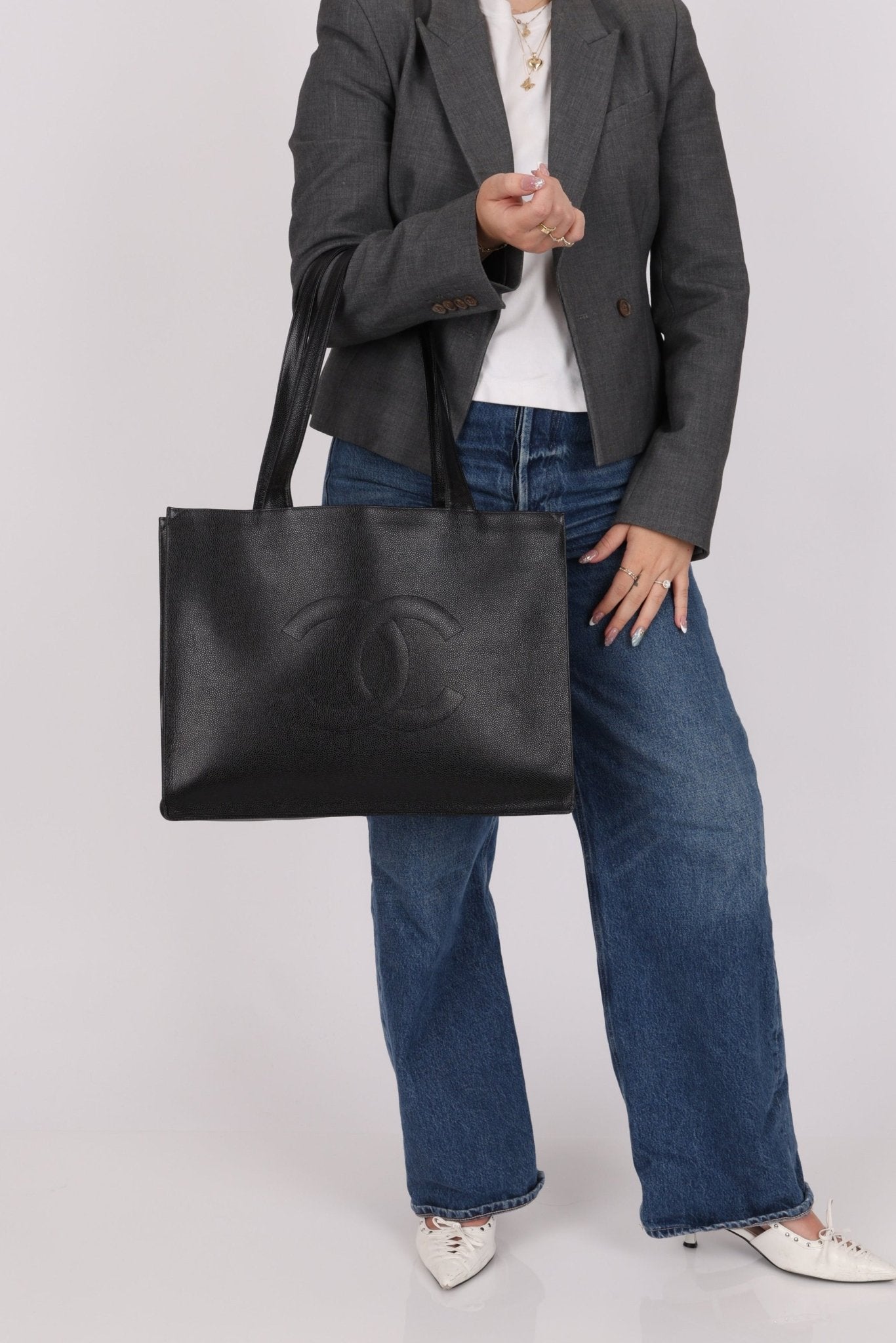 Chanel 1999 Caviar Timeless Tote - FashioNica