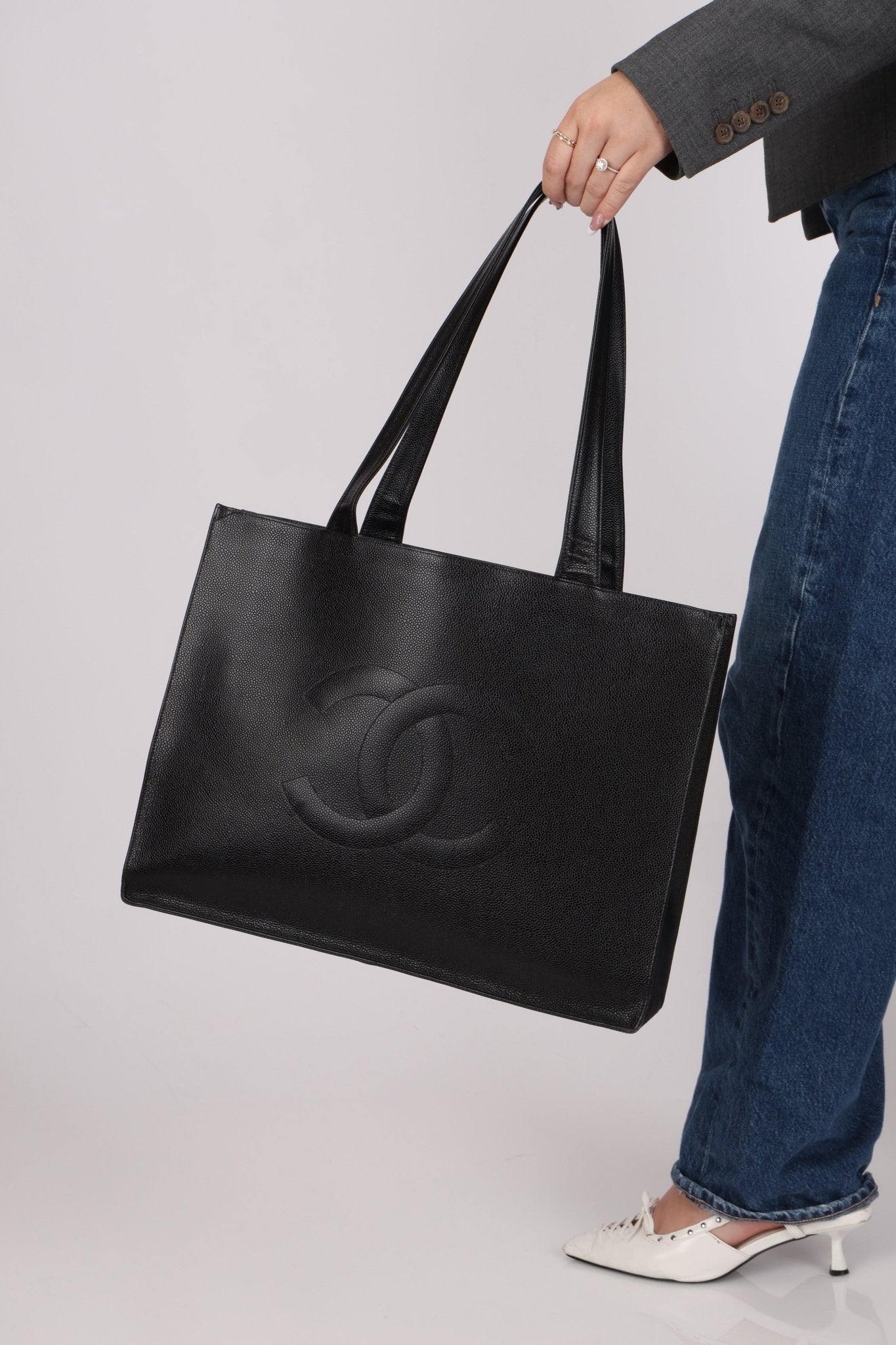 Chanel 1999 Caviar Timeless Tote - FashioNica