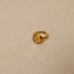 Chanel 1999 CC Signet Gold Ring 24K GP - FashioNica