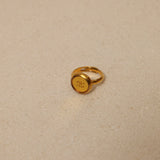 Chanel 1999 CC Signet Gold Ring 24K GP - FashioNica
