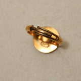 Chanel 1999 CC Signet Gold Ring 24K GP - FashioNica