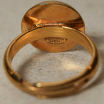 Chanel 1999 CC Signet Gold Ring 24K GP - FashioNica