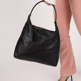 Chanel 1999 Lucite Handle Lambskin Hobo - FashioNica