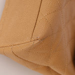 Chanel 2000 Beige Caviar Kelly Top Handle 24K GP - FashioNica