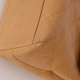 Chanel 2000 Beige Caviar Kelly Top Handle 24K GP - FashioNica