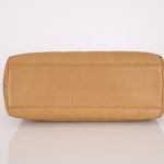 Chanel 2000 Beige Caviar Kelly Top Handle 24K GP - FashioNica