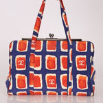 Chanel 2000 Canvas Kisslock Tote Bag - FashioNica