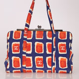 Chanel 2000 Canvas Kisslock Tote Bag - FashioNica