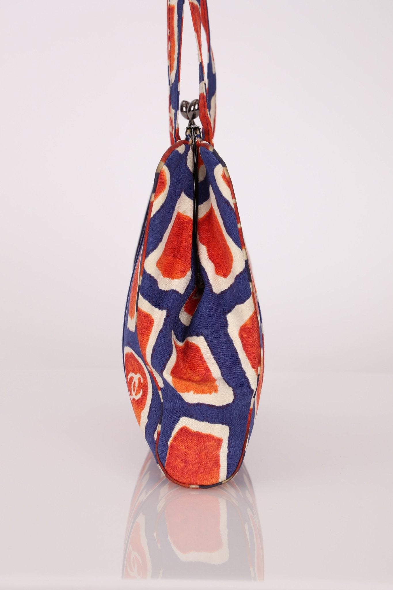 Chanel 2000 Canvas Kisslock Tote Bag - FashioNica