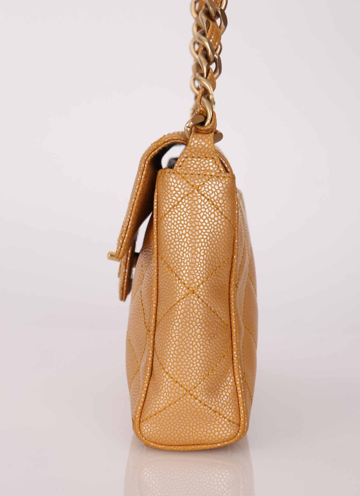 Chanel 2000 Caramel Caviar Single Flap - FashioNica