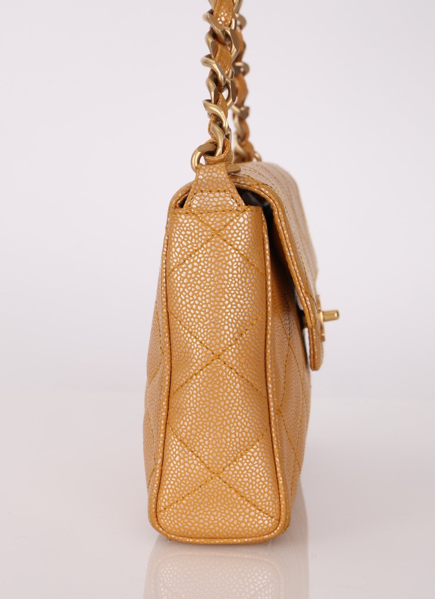 Chanel 2000 Caramel Caviar Single Flap - FashioNica