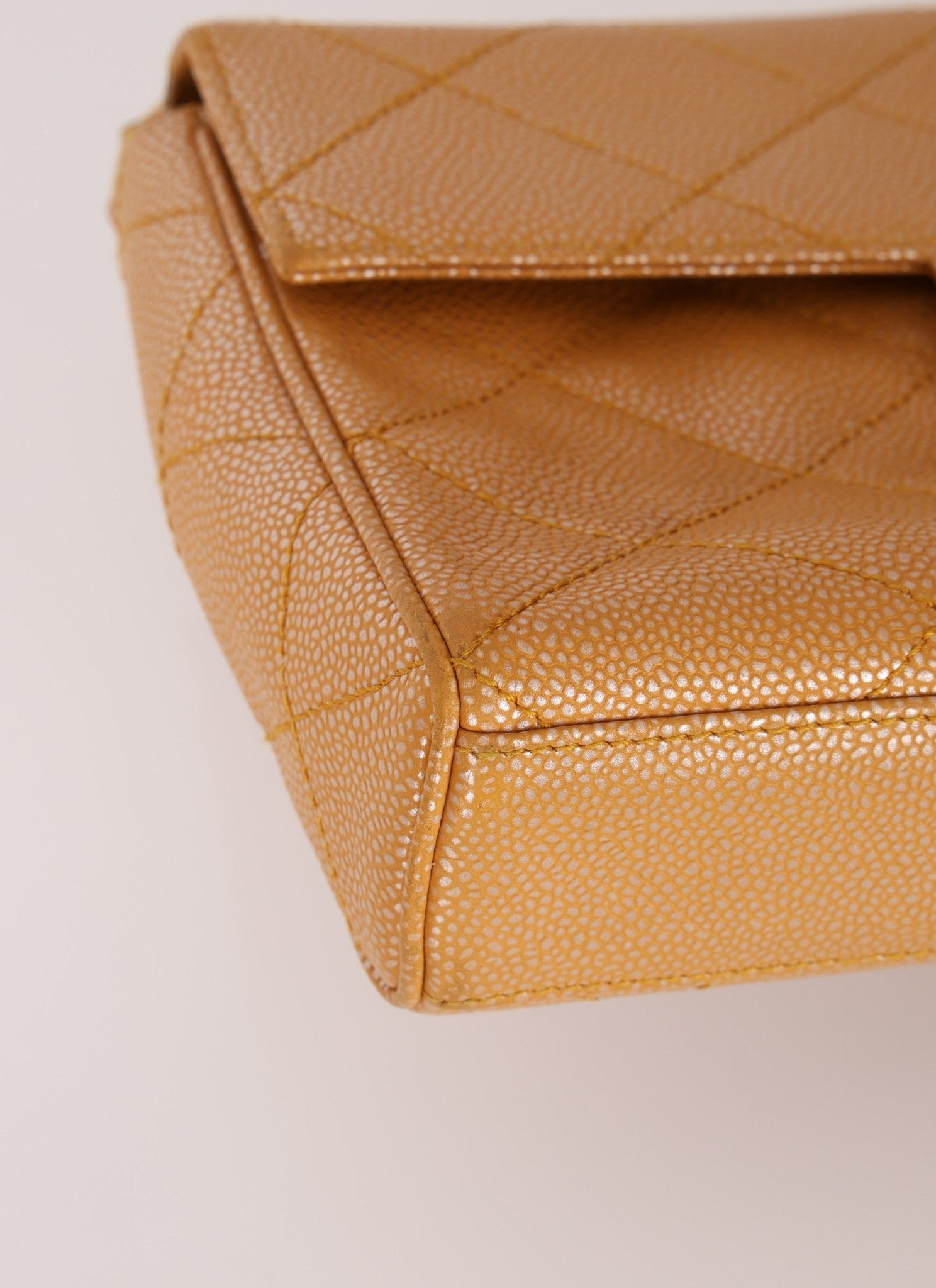 Chanel 2000 Caramel Caviar Single Flap - FashioNica