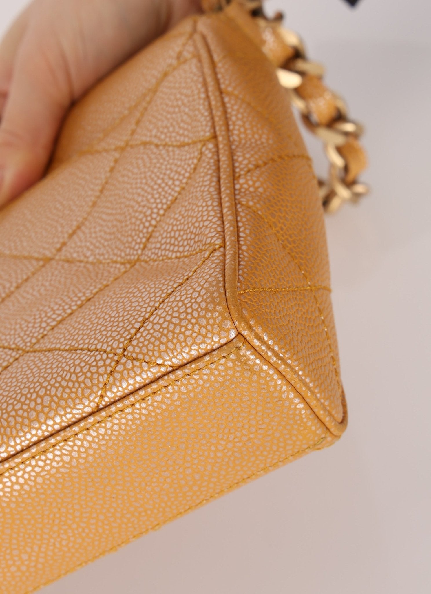 Chanel 2000 Caramel Caviar Single Flap - FashioNica