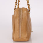 Chanel 2000 Caviar Chevron Zip Camera Bag Tote - FashioNica