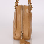 Chanel 2000 Caviar Chevron Zip Camera Bag Tote - FashioNica