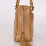 Chanel 2000 Caviar Chevron Zip Camera Bag Tote - FashioNica