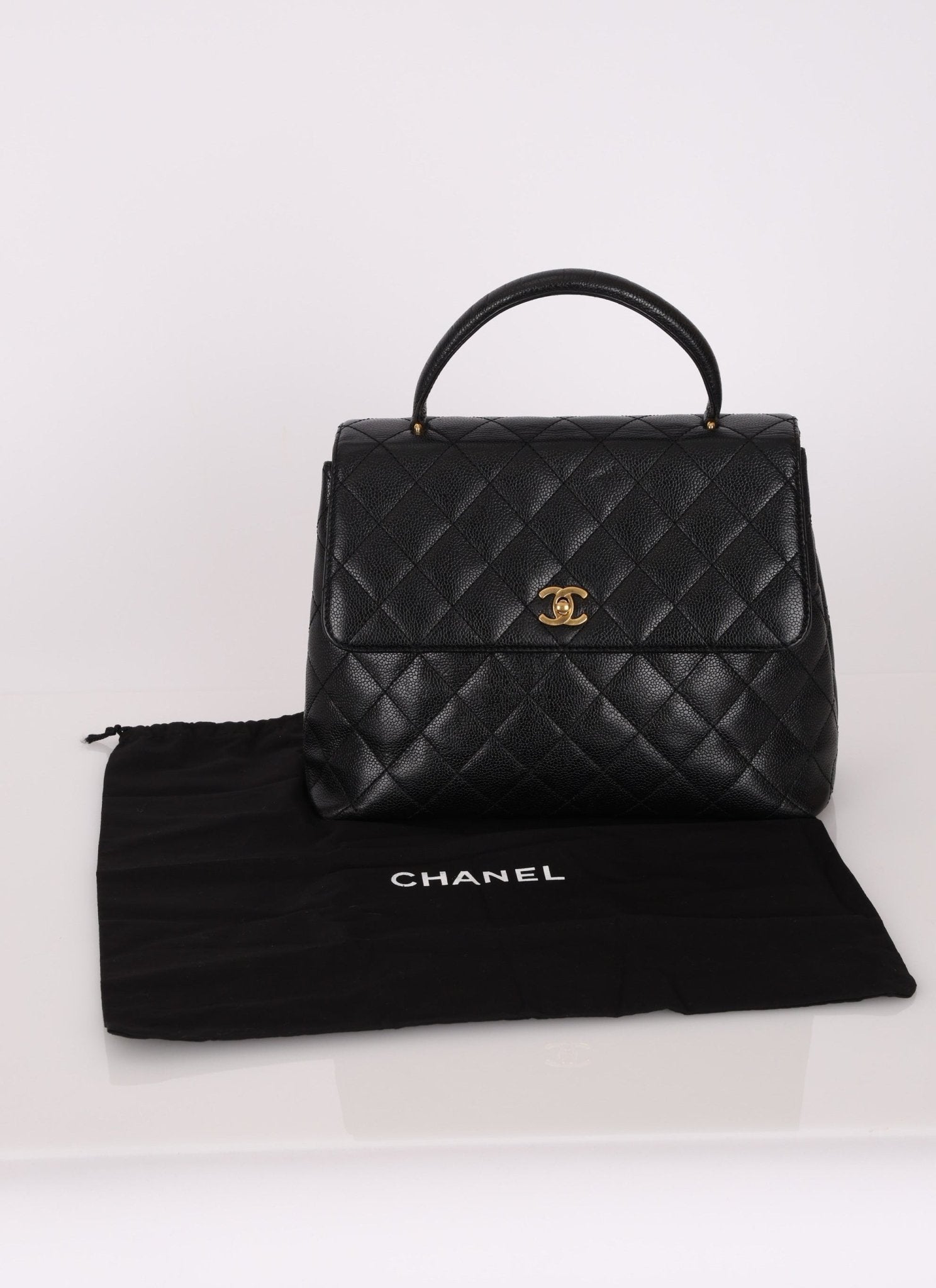Chanel 2000 Caviar Kelly Top Handle - FashioNica