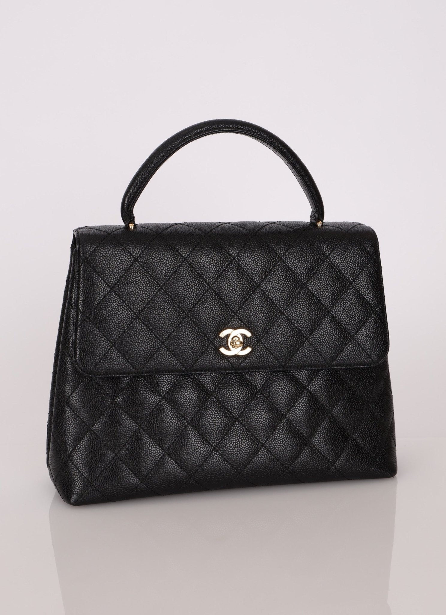 Chanel 2000 Caviar Kelly Top Handle - FashioNica