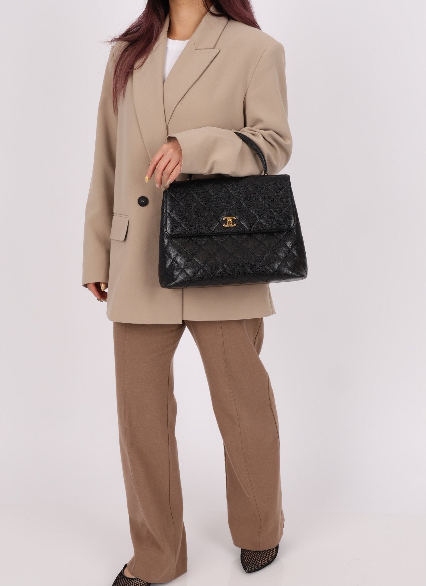 Chanel 2000 Caviar Kelly Top Handle - FashioNica