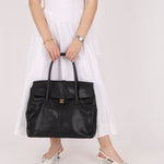 Chanel 2000 Caviar Large Turnlock Tote - FashioNica