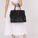 Chanel 2000 Caviar Large Turnlock Tote - FashioNica