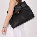 Chanel 2000 Caviar Large Turnlock Tote - FashioNica