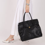 Chanel 2000 Caviar Large Turnlock Tote - FashioNica